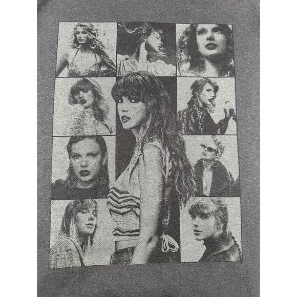 Taylor Swift Eras Tour Gray Black Hoodie XL Official Merch 2023-24 Dates - Picture 4 of 10